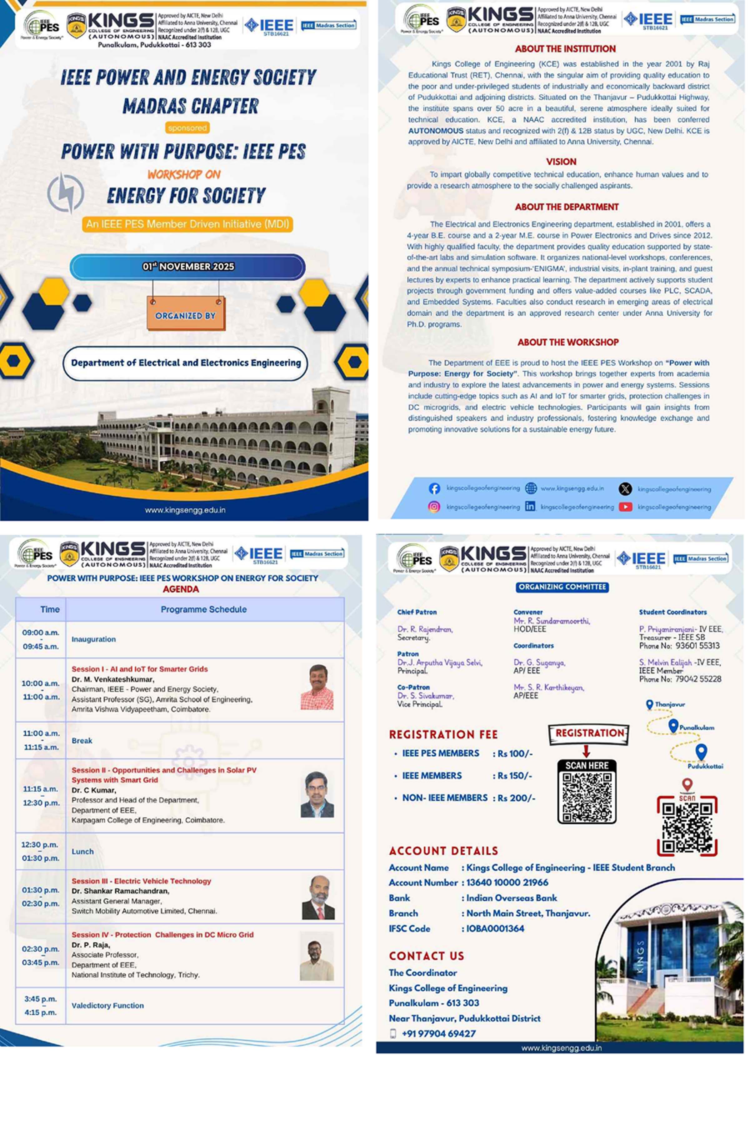 IEEE PES Workshop – Power with Purpose: Energy for Society 2025